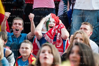 Gdansk. Fanzone - Strefa Kibica. Relacja meczu Mistrzostw...