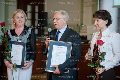 Gdansk. Sala obrad Rady Miasta Nowego Ratusza. Gala...