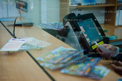 Gdansk. Zaspa. Kolektura Lotto przy ul. Pilotow. Kumulacja...