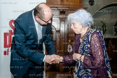 Gdansk. Dwor Artusa. Uroczystosc wreczenia Nagrod Prezydenta...