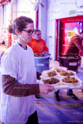 Gdansk. Centrum Stocznia Gdansk. Wigilia dla ubogich,...