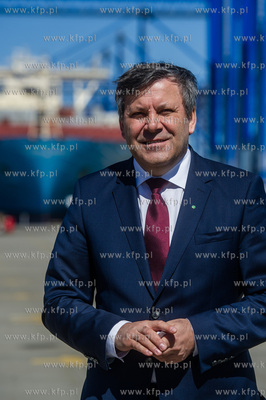 Gdansk. Terminal kontenerowy DCT. Uroczystosc inauguracji...