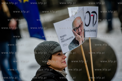 Gdansk. Manifestacja w obronie Wolnych Mediow zorganizowana...
