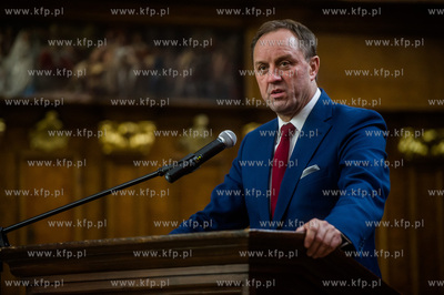 Gdansk. Dwor Artusa. Uroczystosc wreczenia
listow...