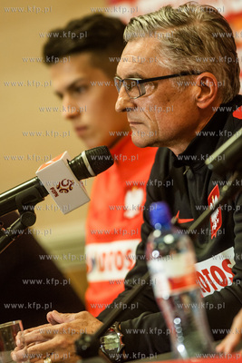 Gdansk. Stadion Energa. Konferencja prasowa poprzedzajaca...