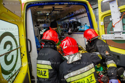 Stadion Energa Gdańsk. Ćwiczenia służb ratowniczych...