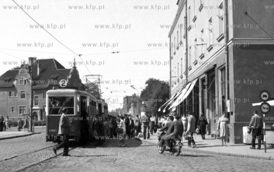 Gdansk.Wyjazd z Targu Drzewnego w kierunku Huciska....