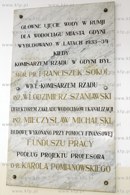 Rumia. Miejsce urodzenia Eriki Steinbach. Tablica z...