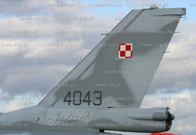 Poznan, Krzesiny Nz. Lockheed Martin F-16C Jastrzab...
