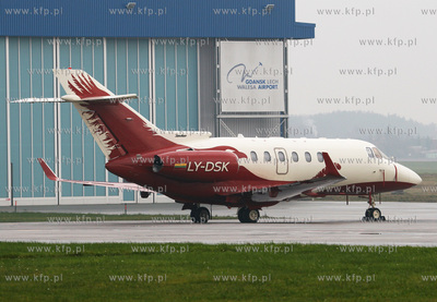 Gdansk, Rebiechowo Nz. Hawker 800 XP Aurela.
06.12.2008
fot.Sebastian...