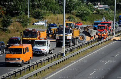 Gdansk. Obwodnica Trojmiasta, zjazd z ulicy Kartuskiej....