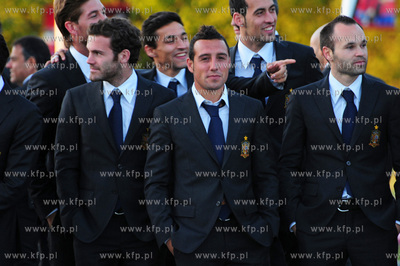 Gniewino. Przyjazd i przywitanie pilkarzy reprezentacji...