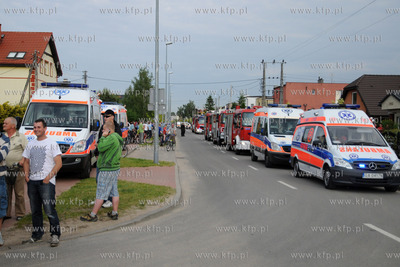 W Domu Opieki w Rumi doszlo do pozaru w pomieszczeniu...