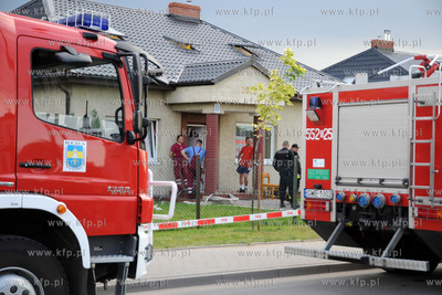 W Domu Opieki w Rumi doszlo do pozaru w pomieszczeniu...