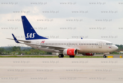 Port Lotniczy Gdansk im. Lecha Walesy. Nz. Boeing 737...