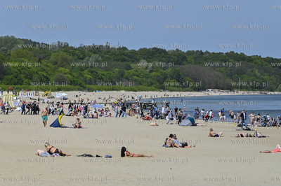 Sopot. Molo, plaza i Plac Przyjaciol Sopotu. Rekordowa...