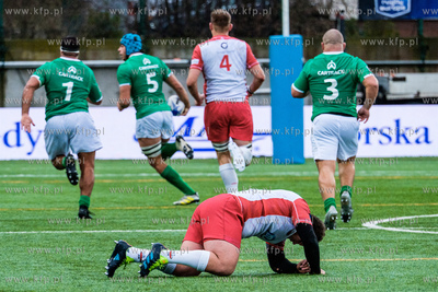 Gdynia.  Mecz Rugby Europe Championship pomiędzy Polską...