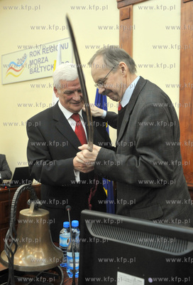 Sesja Sejmiku Wojewodztwa Pomorskiego. Podczas obrad...