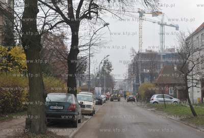 Gdansk-Wrzeszcz, ul. Kilinskiego. W glebi budowa galerii...