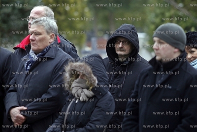 Gdansk. Cmentarz lostowicki. Pogrzeb perkusity zespolu...