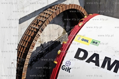 Gdansk. Symboliczne uruchomienie maszyny TBM Damroka,...