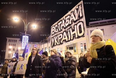 Manifestacja solidarnosci z kijowskim Majdanem w Sopocie.
17.12.2013
fot....