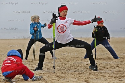 Gdańsk Jelitkowo. Walentynkowy Rajd Nordic Walking...