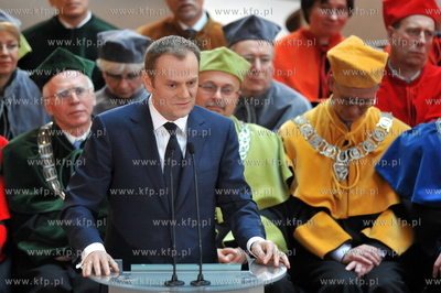 Obchody 40-lecia Uniwersytetu Gdanskiego. n/z premier...