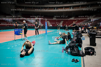 Gdansk. Ergo Arena. Trening reprezentacji Polski w...