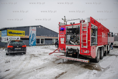 Gdansk. Ujescisko. Ugaszony przez Straz Pozarna pozar...