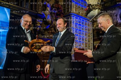 Gdansk. Dwor Artusa. Gala wreczenia nagrod dla zeglarzy...