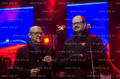 Gdansk. Targ Weglowy. 24 Final Wielkiej Orkiestry Swiatecznej...