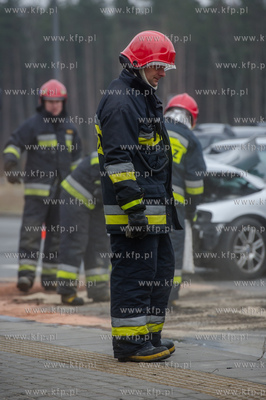 Gdansk. Wypadek drogowy na ulicy Slowackiego w poblizu...