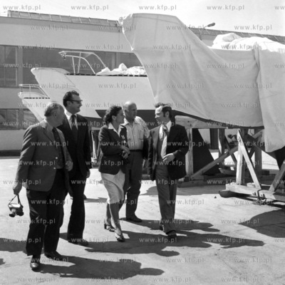 Wizyta kapitan Krystyny Chojnowskiej-Liskiewicz w Stoczni...