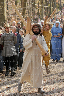 W scenerii Kaszubskiej Golgoty zostala odegrana Inscenizacja...