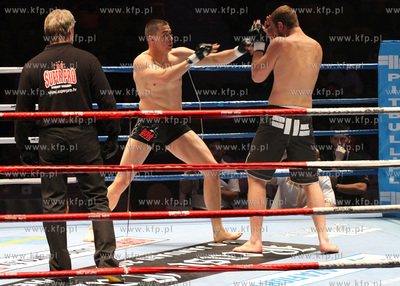 Gdynia, Gala Best of the East. Nz. walka miedzy Marcinem...