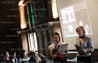 Gdansk. Ratusz Staromiejski. Wreczenie Medali Stolema...