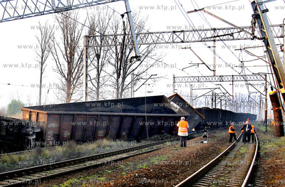 Szczecin / Dalaszewo. Wykolejenie się pociągu towarowego...