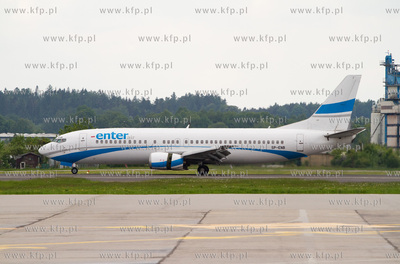 Port Lotniczy Gdansk im. Lecha Walesy. Nz.Boeing 737...