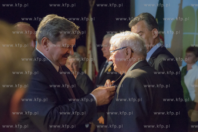 Święto Ludowe w Pelplinie. Nz. Jarosław Kalinowski...
