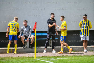 Sparing Arka Gdynia - Chojniczanka Chojnice n/z Michał...