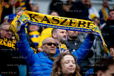 PKO Ekstraklasa: Arka Gdynia - Widzew Łódź n/z Kibice...