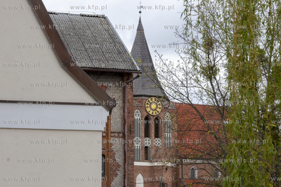 Wieża koscioła parafii Podwyższenia Krzyża Świętego...