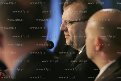 Konferencja prasowa  po pozarze w kosciele sw. Katarzyny...