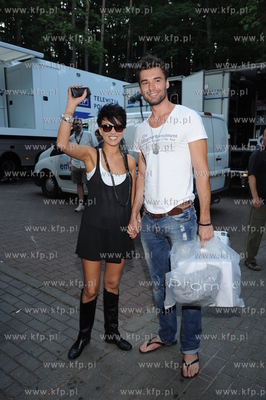 Sopot Hit Festival 2009. Paulla ze swoim partnerem...