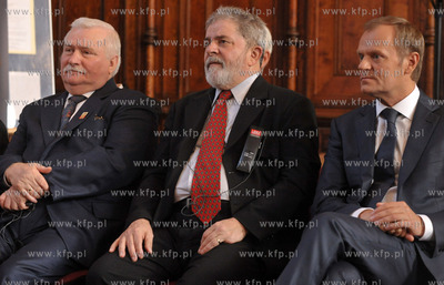 Gdansk, Dwor Artusa. Byly Prezydent Brazylii, Luiz...