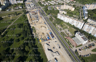 Gdansk Zaspa z lotu ptaka. Okolice al. Jana Pawla II,...