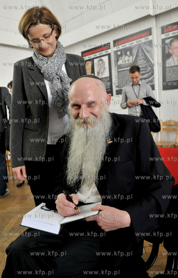 Gdansk, Wrzeszcz. Nowa Synagoga. Promocja polskiego...
