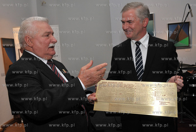 70 urodziny Lecha Walesy w oliwskim Palacu Opatow w...