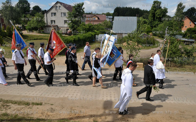 Boze Cialo we wsi Sulmin na Kaszubach obchodzono po...